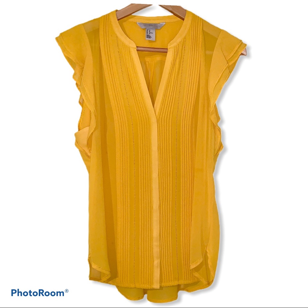 H&M Conscious Women’s Yellow Ruffled Blouse